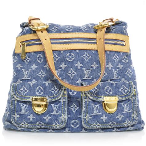 louis vuitton navy bag|louis vuitton blue denim bag.